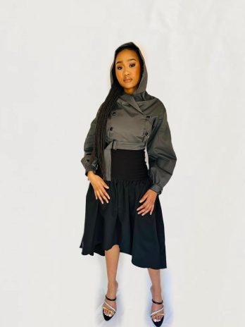 Grey Cropped Jacket