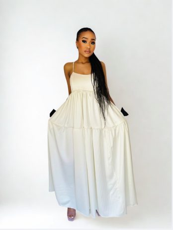 Cream White Spring/Summer Dress