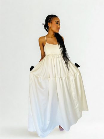 Cream White Spring/Summer Dress