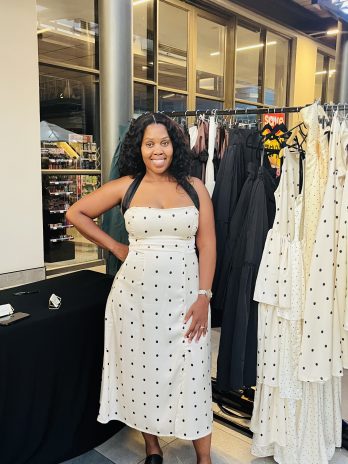 Satin Polka Dot Dress